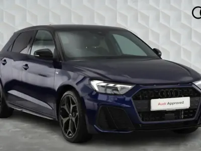 Used Audi A1 Sportback Black Edition 114 HP (83 kW) 2025 Navarra blue Hatchback