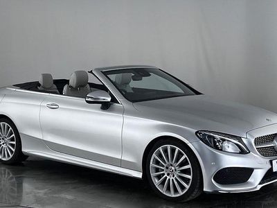 Silver Used 2017 Mercedes C250 AMG line Cabriolet | £14,250 (Fair price)
