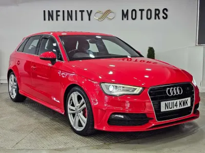 Usado Audi A3 Sportback S-Line 2014 Rojo Utilitario