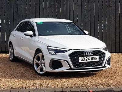 Used Audi A3 S-Line 110 HP (80 kW) 2024 White Hatchback