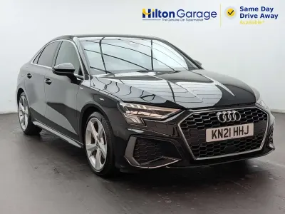 Used Audi A3 S-Line 150 HP (110 kW) 2021 Black Sedan
