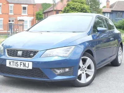 Used Seat Leon FR Sport 125 HP (91 kW) 2015 Blue Coupe