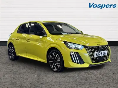 Used Peugeot 208 Allure 99 HP (72 kW) 2025 Yellow Hatchback