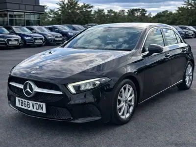 Używany Mercedes A180 Executive 116 KM (85 kW) 2018 Czarny Hatchback