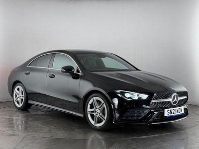 Used Mercedes CLA200 AMG line 2021 Black Coupe