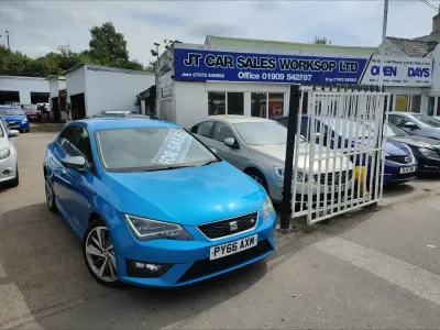 Used Seat Leon FR 125 HP (91 kW) 2016 Blue Hatchback