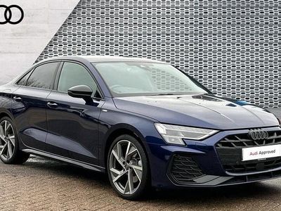 Used Audi A3 Black Edition 150 HP (110 kW) 2025 Blue Sedan