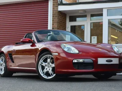 Used Porsche Boxster 245 HP (180 kW) 2008 Red Cabriolet