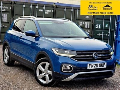 Used VW T-Cross SEL 115 HP (84 kW) 2020 Blue SUV