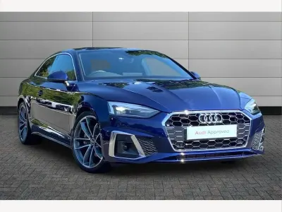 Used Audi A5 S-Line 201 HP (147 kW) 2023 Navarra blue Coupe