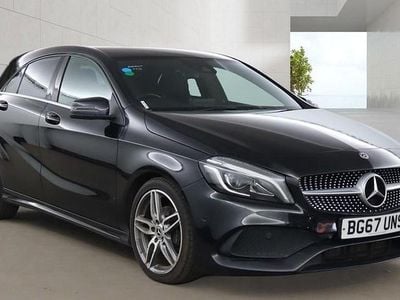 Begagnad Mercedes A200 AMG line 2017 Svart Halvkombi