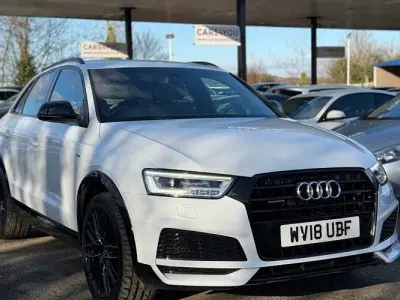 Used Audi Q3 Black Edition 150 HP (110 kW) 2018 White SUV
