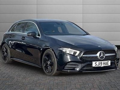 Used Mercedes A180 AMG line 136 HP (100 kW) 2019 Black Hatchback