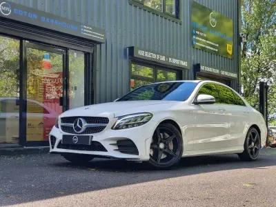 Used Mercedes C300 AMG line 245 HP (180 kW) 2019 White Sedan