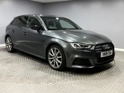 Used Audi A3 Black Edition 150 HP (110 kW) 2019 Grey Sedan