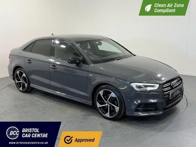 Used Audi A3 Black Edition 150 HP (110 kW) 2018 Grey Sedan