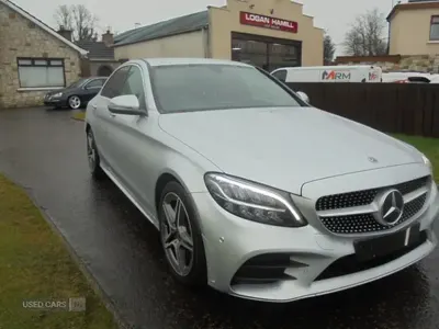 Used Mercedes C220 AMG line 194 HP (142 kW) 2019 Silver Sedan