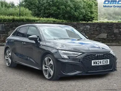 Used Audi A3 Sportback Black Edition 150 HP (110 kW) 2024 Black Hatchback