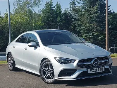 Used Mercedes CLA180 AMG Line Premium Plus 136 HP (100 kW) 2021 Silver Sedan