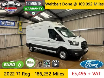 Used Ford Transit 130 HP (95 kW) 2022 White Van