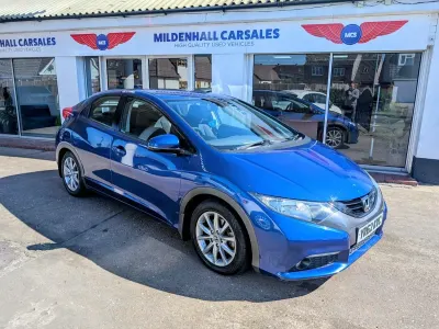 Used Honda Civic ES 2012 Blue Hatchback