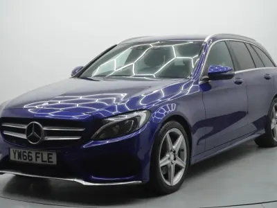 Second-hand Mercedes C200 AMG line 2017 Albastru Break
