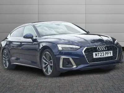 Used Audi A5 Sportback S-Line 161 HP (118 kW) 2023 Blue Hatchback