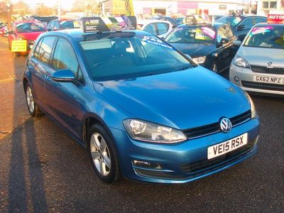 Used VW Golf VII Match 2015 Blue Hatchback
