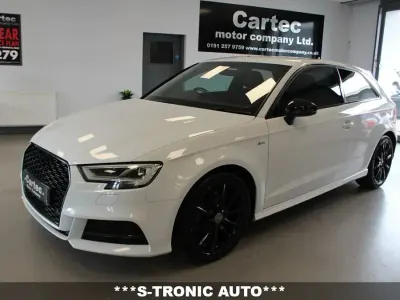 Used Audi A3 Black Edition 150 HP (110 kW) 2017 White Hatchback