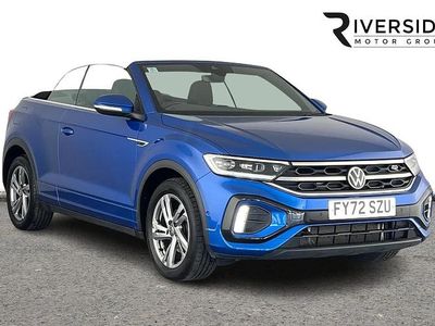 Begagnad VW T-Roc Cabriolet R-line 150 HK (110 kW) 2022 Blå Cab