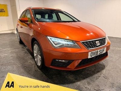 Used Seat Leon ST XCELLENCE 150 HP (110 kW) 2018 Orange Estate
