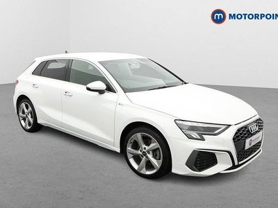 Used Audi A3 e-tron S-Line 2023 White Hatchback