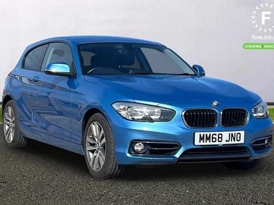 Used BMW 118 Sport Line 136 HP (100 kW) 2018 Blue Hatchback