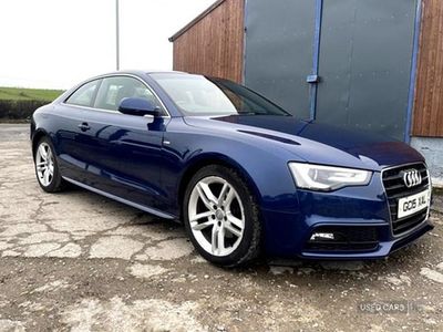Used Audi A5 S-Line 190 HP (139 kW) 2015 Blue Coupe