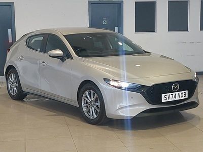 Silver Used 2024 Mazda 3 Center-Line Hatchback | £18,998 (Fair price)