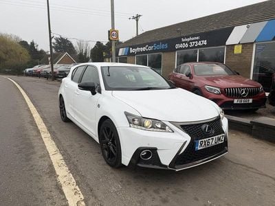 Used Lexus CT200h Sport Line 2017 White Hatchback