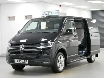 Used VW T6.1 Highline 204 HP (150 kW) 2023 Black Van