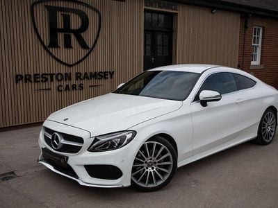 Used Mercedes C220 AMG line 170 HP (125 kW) 2018 White Coupe