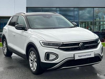 Pure white black Used 2022 VW T-Roc Style SUV | £18,158 (Fair price)