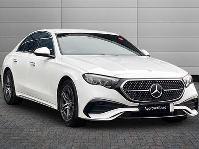 Used Mercedes E220 AMG line 217 HP (159 kW) 2025 Opalite white bright Sedan