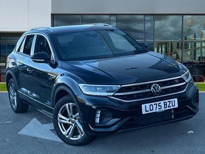 Deep black pearlescent New 2025 VW T-Roc R-line SUV | £30,999 (Good price)