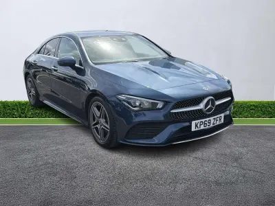 Used Mercedes CLA220 AMG Line Premium 190 HP (139 kW) 2019 Blue Sedan