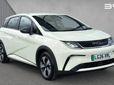 New BYD Dolphin Active 69 kW (95 HP) 2026 White Hatchback