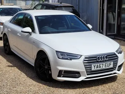 Used Audi A4 S-Line 150 HP (110 kW) 2017 White Sedan