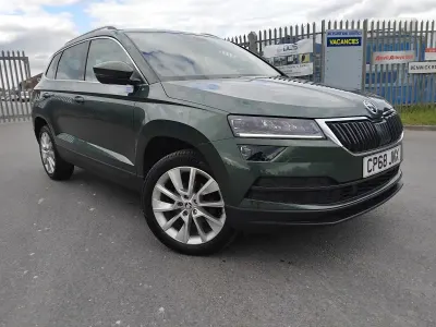 Used Skoda Karoq SE L 150 HP (110 kW) 2018 Green SUV