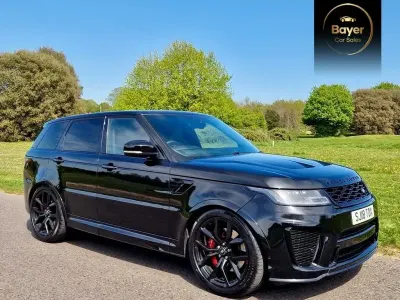 Begagnad Land Rover Range Rover Sport SVR 575 HK (422 kW) 2018 Svart SUV