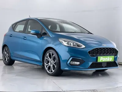 Usado Ford Fiesta ST-Line 125 HP (91 kW) 2019 Azul Citadino