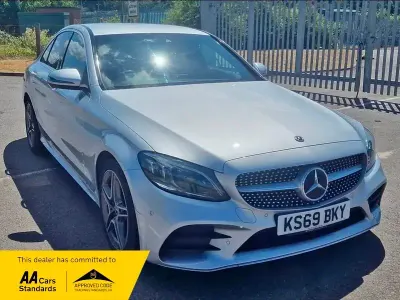 Used Mercedes C300 AMG Line Premium 2019 Silver Sedan