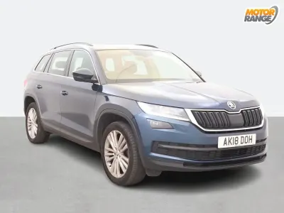 Begagnad Skoda Kodiaq SE L 150 HK (110 kW) 2018 Blå SUV