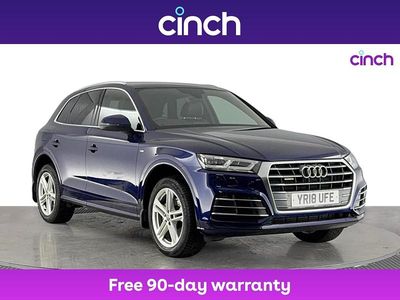 Blue Used 2018 Audi Q5 S-Line SUV | £20,549 (Fair price)